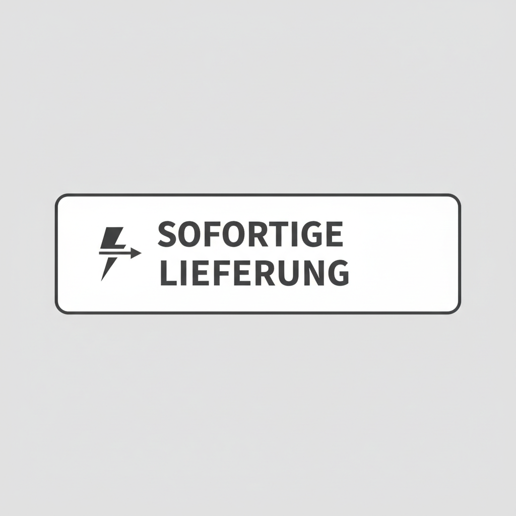 create me a image for a product media, i need to upload to show Sofortige Lieferung, which means instant delivery. it needs to be in german and for german audience, make it minimal please